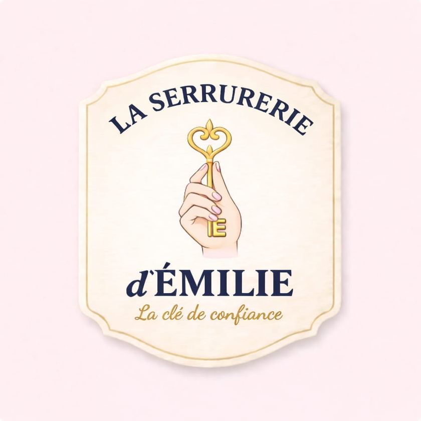Logo La Serrurerie d'Emilie, la clé de confiance